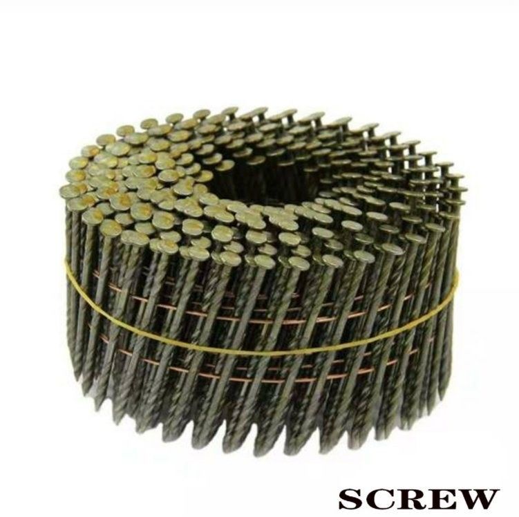 1/4 Drutu Nail Galwanizowany Nail Coil 0.099 & Prime Painted Palet Coil Nail