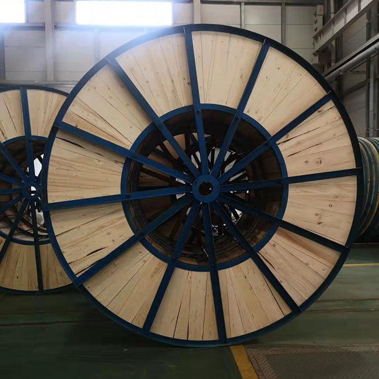 HF Giant Wooden Cable Spool Industrial Wooden Spool For Cable Spools Cable Reels
