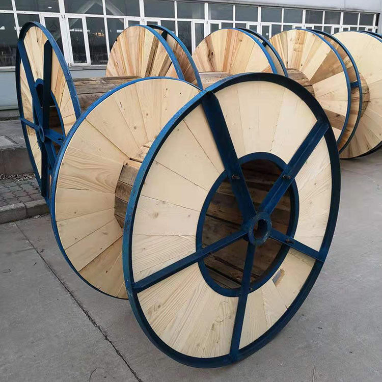 HF Giant Wooden Cable Spool Industrial Wooden Spool For Cable Spools Cable Reels
