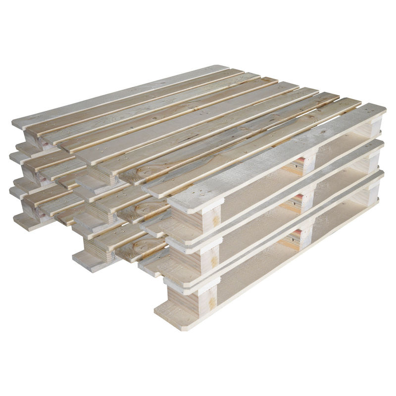 48X40 Pallet drewniany spumikowany 4-stronny typ wejścia Pallet drewniany sosnowy