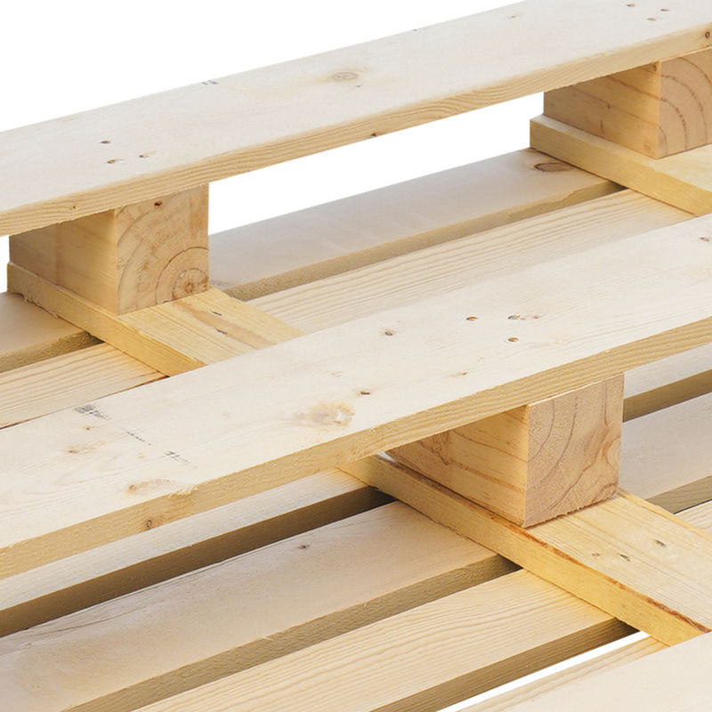 Palety drewniane poddane obróbce cieplnej Plywood Euro Standard Palety do przechowywania transportu