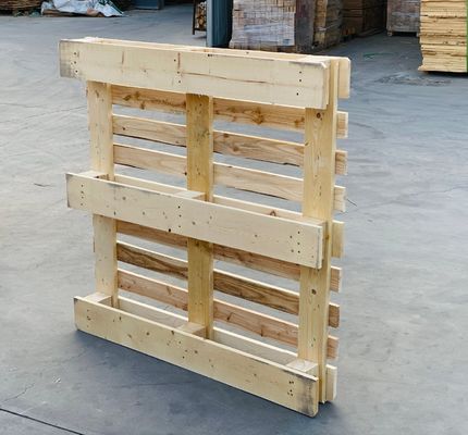 Dobra cena ISO9001 Pallety drewniane poddane obróbce cieplnej 1200 X 1000 mm Pallety drewniane Euro w Internecie